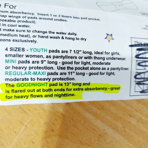 Reusable 100% cotton washable panty liner sanitary cloth menstrual pads 5x NEW - Picture 5 of 6